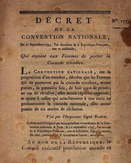 Décret du 17 septembre 1793 relatif aux gens suspects ("Loi de Prairial") | 02. Lois mafr